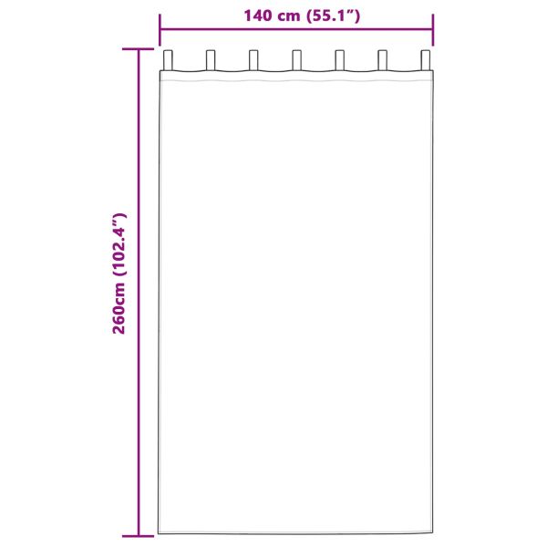 Затъмняващи завеси 2 pcs Светлосиво 140 x 260 cm Кадифе