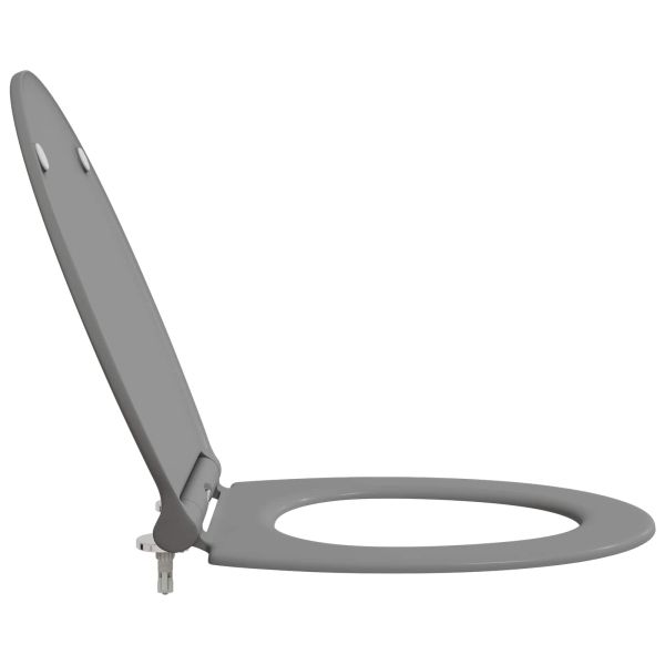 Тоалетна седалка Сив 47 x 37,5 x 3,8 см Дуропласт
