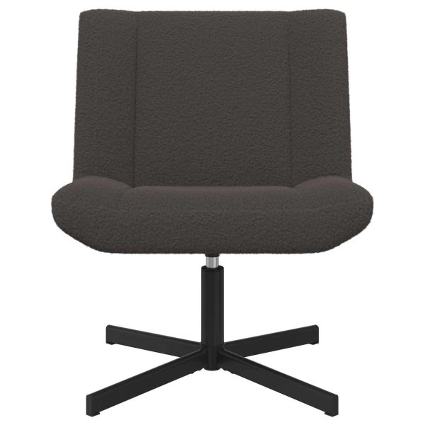 Въртящ се стол Тъмен сив 63 x 75 x 76 см Овча