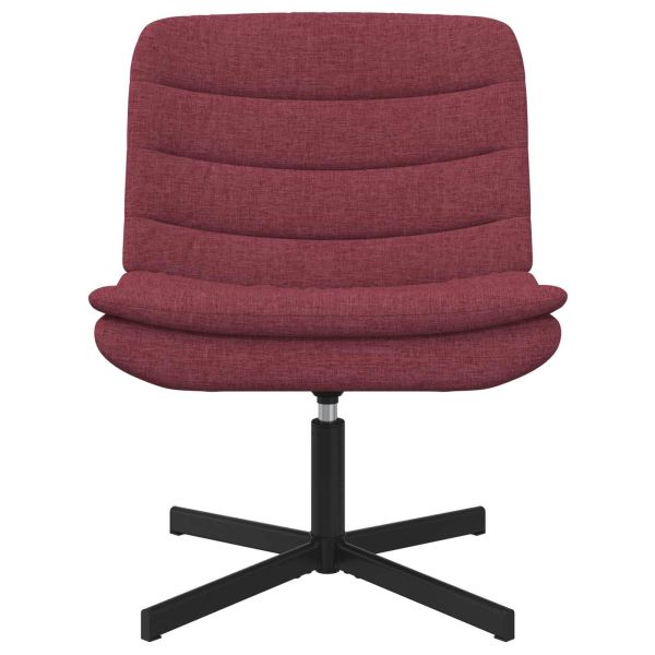 Въртящ се стол Виненочервен 63 x 75 x 76 см текстил