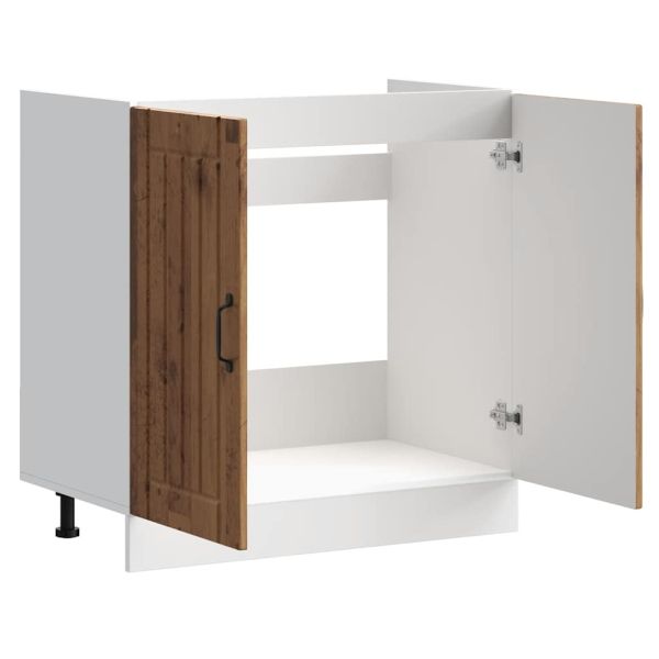 Шкаф за мивка, Lucca, старо дърво, инженерно дърво