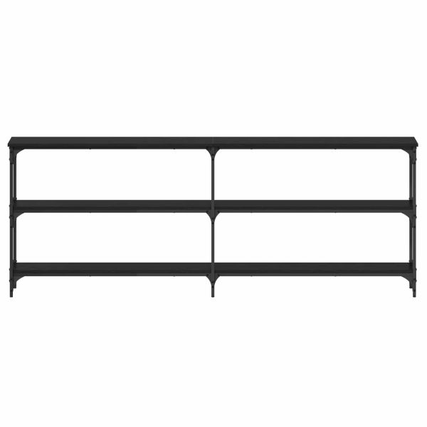 Конзолна маса Черен дъб 200 x 29 x 75 cm