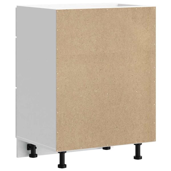 Кухненски шкаф "Porto" с висок гланц, бяло, инженерно дърво