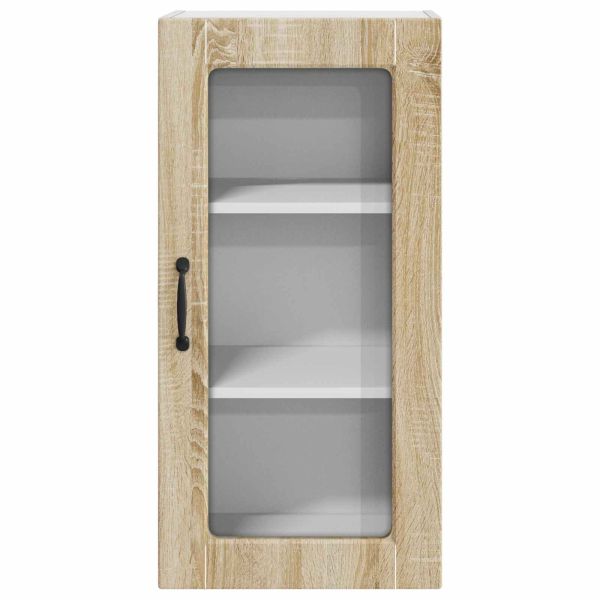 Кухненски шкаф 2 pcs Сонома дъб 40 x 31 x 80 см Инженерно дърво