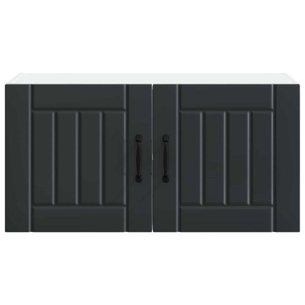 Стенен шкаф LUCCA Черно 80 x 31 x 40 см Инженерна дървесина