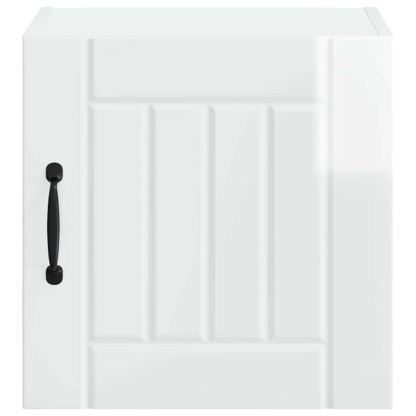 Кухненски шкаф Лъскаво бяло 40 x 31 x 40 см Инженерно дърво