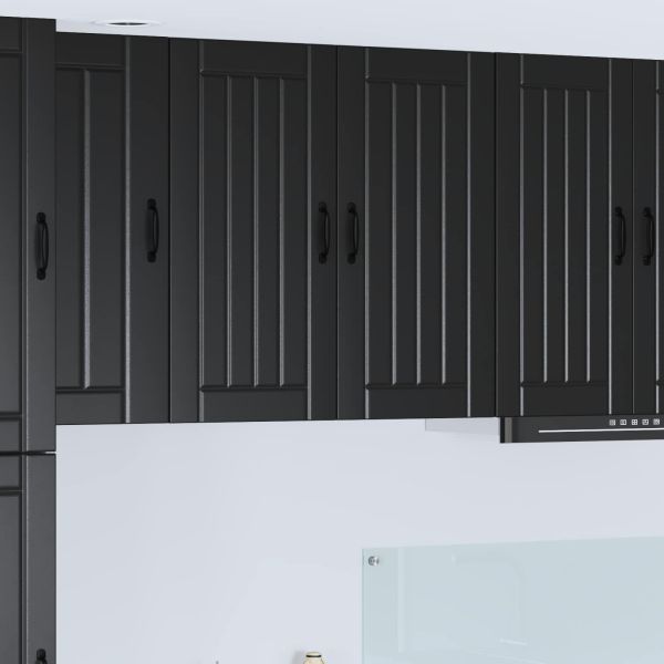 Стенен шкаф LUCCA Черно 80 x 31 x 80 см Инженерна дървесина