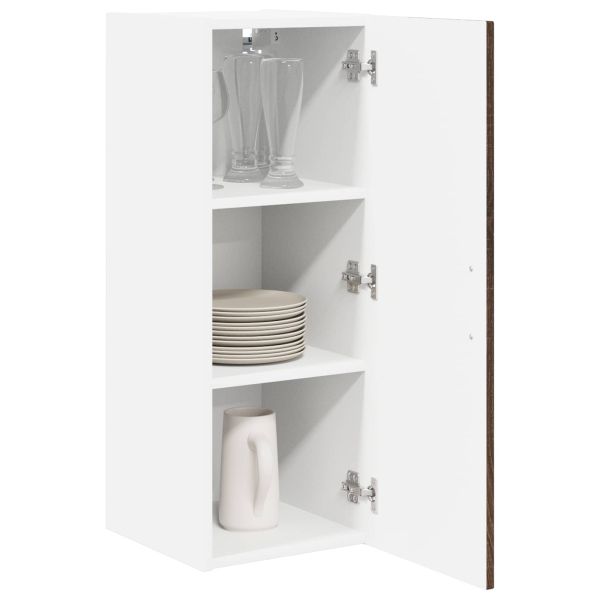 Стенен шкаф LUCCA 2 pcs Кафяв дъб 30 x 31 x 80 см