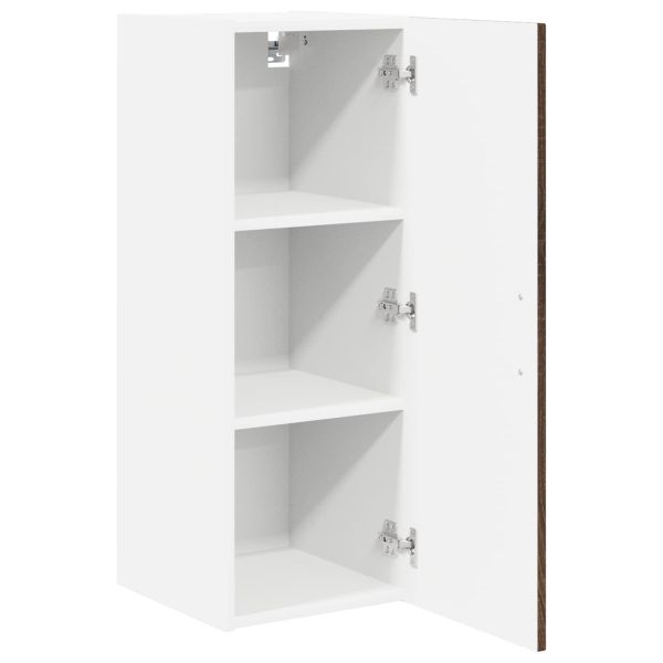 Стенен шкаф LUCCA 2 pcs Кафяв дъб 30 x 31 x 80 см