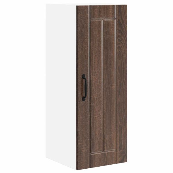 Стенен шкаф LUCCA 2 pcs Кафяв дъб 30 x 31 x 80 см