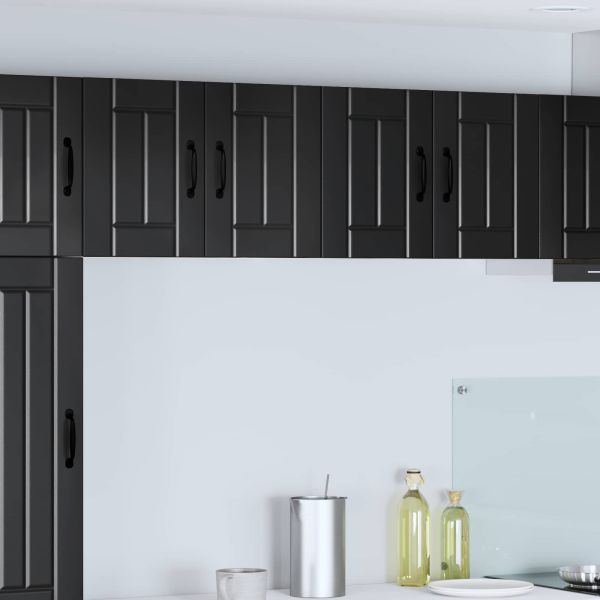 Стенен шкаф Lucca 2 pcs Черно 60 x 31 x 40 см