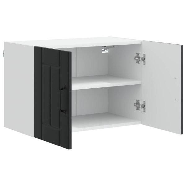 Стенен шкаф Lucca 2 pcs Черно 60 x 31 x 40 см