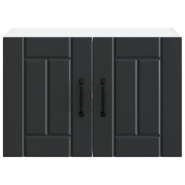 Стенен шкаф Lucca 2 pcs Черно 60 x 31 x 40 см