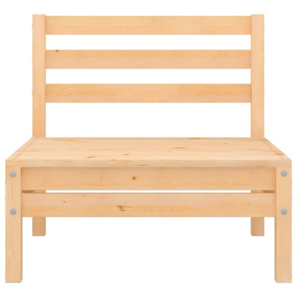 Градински лаундж комплект, 4 части, бор масив