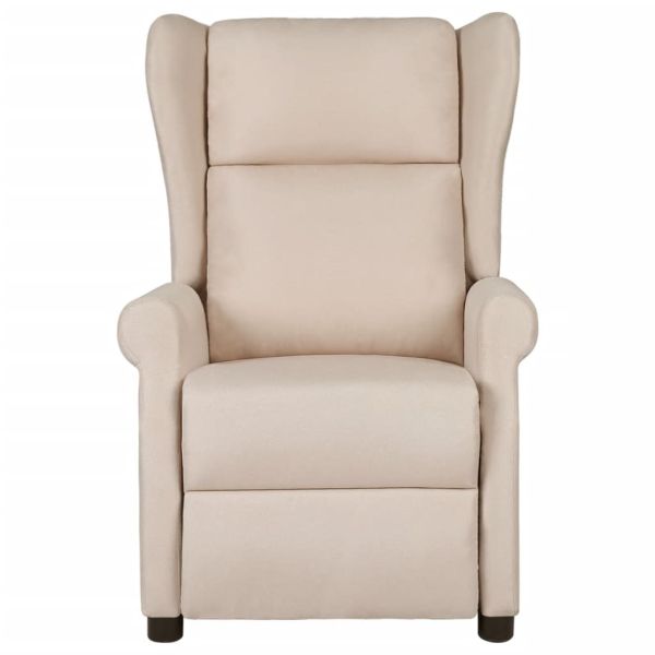 Масажен стол, кремав, текстил