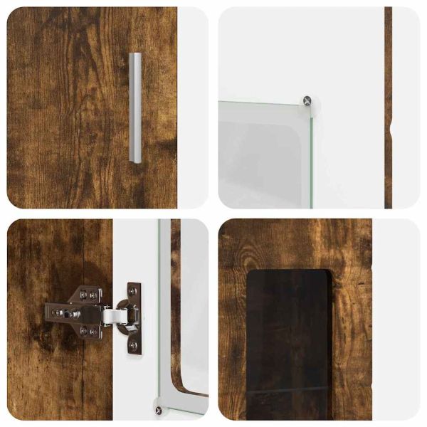 Висок шкаф FLORIN Димян дъб 60 x 35 x 182 см Инженерно дърво