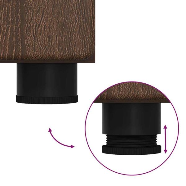 Висок шкаф FLORIN Кафяв дъб 60 x 35 x 182 см Инженерно дърво