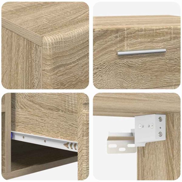 Комплект ТВ шкаф с чекмедже FLORIN Сонома дъб Инженерно дърво