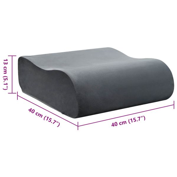 Възглавница за сядане Едноцветен Сив 40 x 40 x 13 cm PU пяна