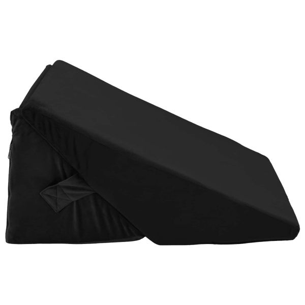 Възглавница за лагер Черно 55 x 55 x 26 см Мемори пяна