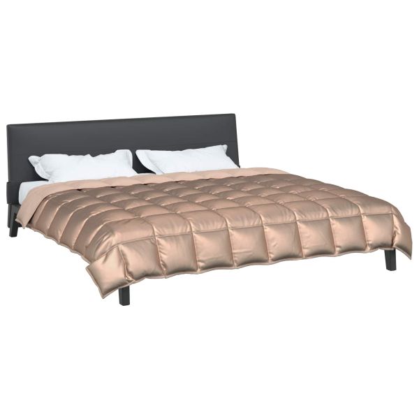 Зимен юрган Златист 220 x 240 cm Сатен и микрофибър