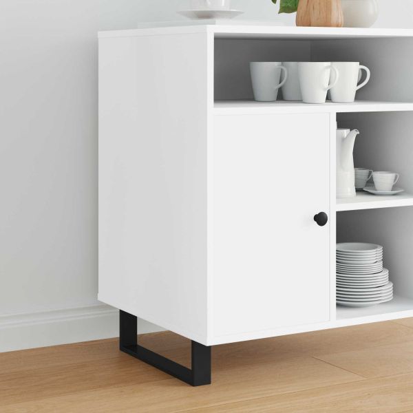 Крака за мебели 12 pcs Черно 341 x 40,5 x 100 мм Желязо