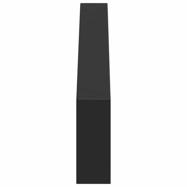 Крака за мебели 12 pcs Черно 481 x 40,5 x 100 мм Желязо