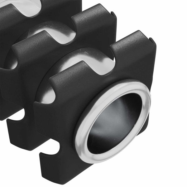 Резбово вмъкване за тръба 2 pcs Черен и сребрист