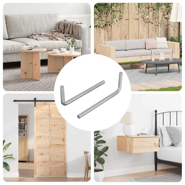 Хекс ключ 2 pcs Сребрист 32 x 86 мм Стомана