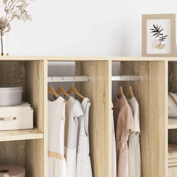 Тръба за дрешник 12 pcs Сребрист 764 x 15 x 29 мм