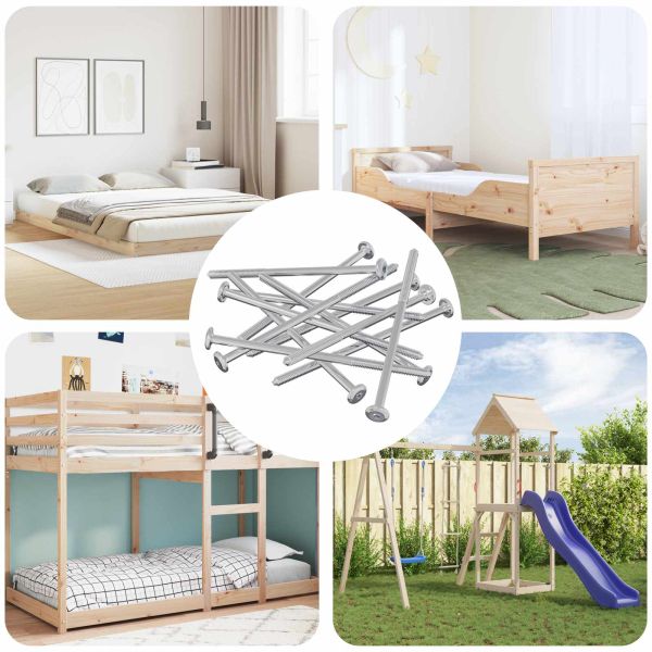 Винт 12 pcs Сребрист M6 x 120 мм Стомана