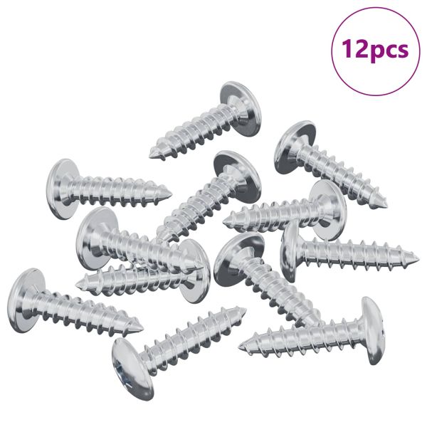Винт 12 pcs Сребрист M4 x 16 мм Стомана