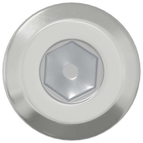 Винт с глава 2 pcs Сребрист М6 x 15 мм Стомана