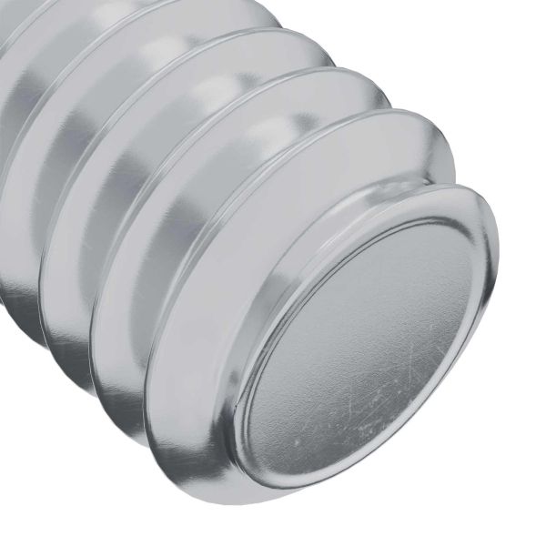 Винт с глава 2 pcs Сребрист М6 x 15 мм Стомана