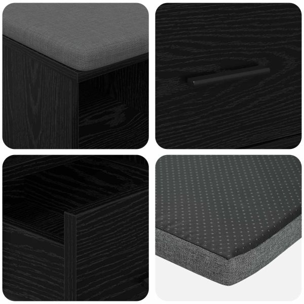 Пейка за коридор Черен Дъб 60 x 38 x 46 см
