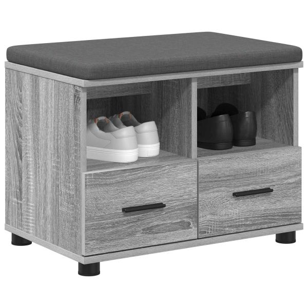 Пейка за коридор с възглавница Сиво Сонома 60 x 38 x 46 см
