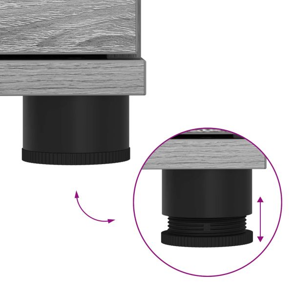 Пейка за коридор с възглавница Сиво Сонома 60 x 38 x 46 см