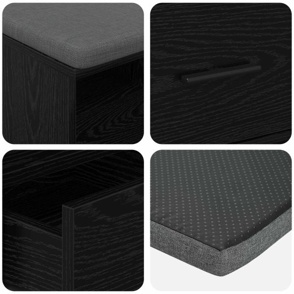 Пейка за коридор Черен Дъб 80 x 38 x 46 см