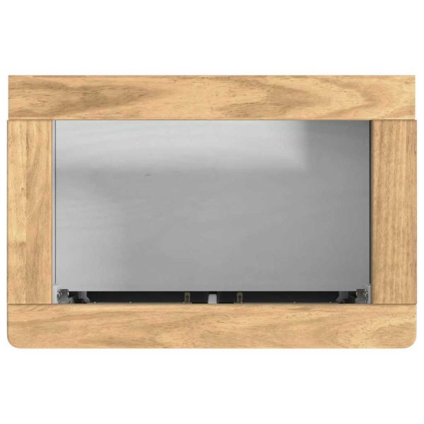 Комплект мебели за баня с чекмедже FLORO 3 pcs Бяло Солиден бор