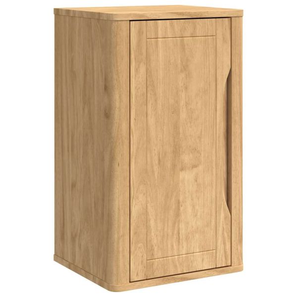 Комплект мебели за баня FLORO 4 pcs Кафяво с восъчно покритие