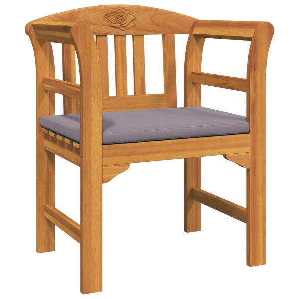 Комплект за лятна градина с рози 3 pcs Солидно акациево дърво