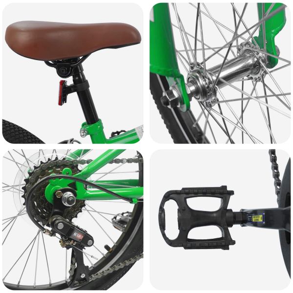Планински Велосипед 20 инча 6-Speed за деца от 5 до 8 години
