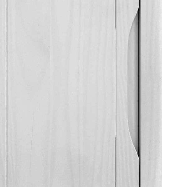 Банен стенен шкаф с рафт FLORO Бяло 35 x 30 x 60 cm Солиден бор