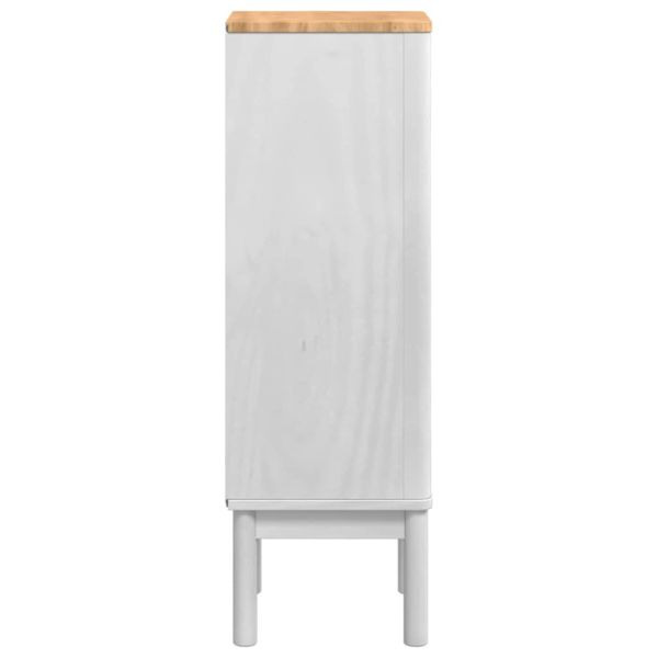 Шкаф за баня с чекмедже FLORO Бяло 35 x 30 x 90 cm Солиден бор