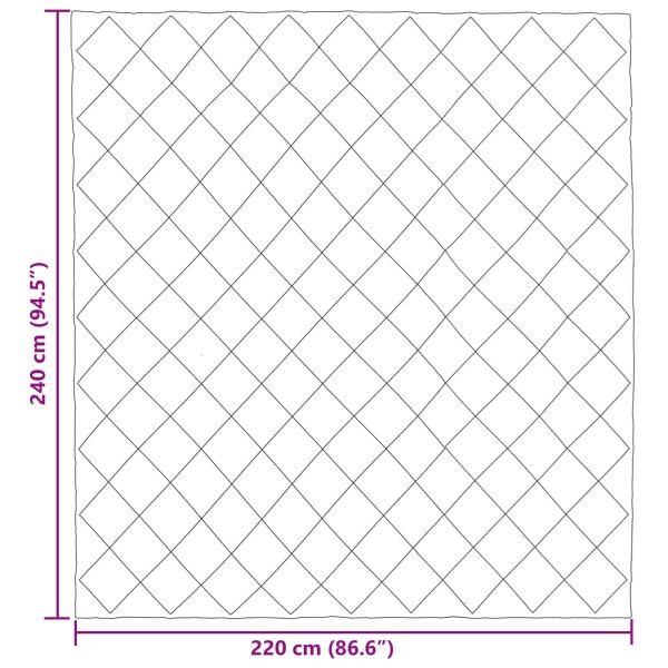 Летен юрган Черен 220 x 240 cm Микрофибър