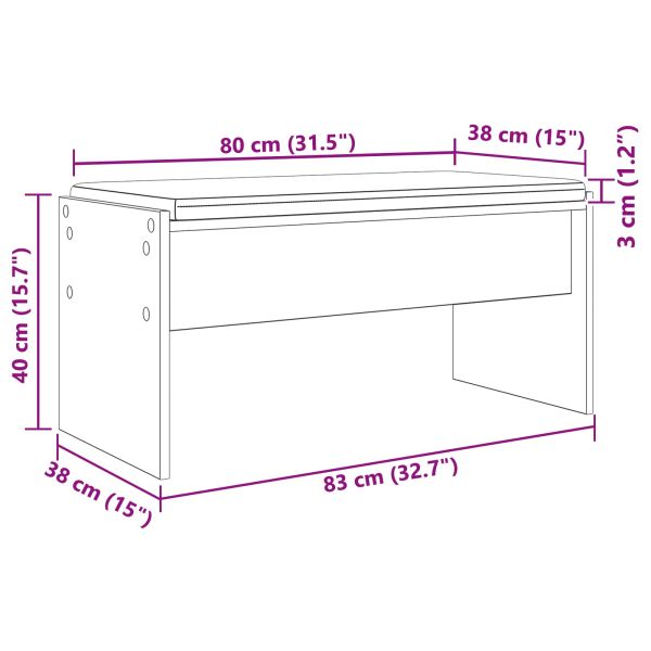 Пейка за коридор Дъб 83 x 38 x 40 см