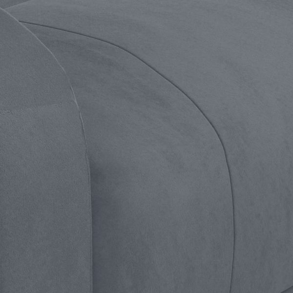 Електрически реклайнер стол, тъмносив, кадифе