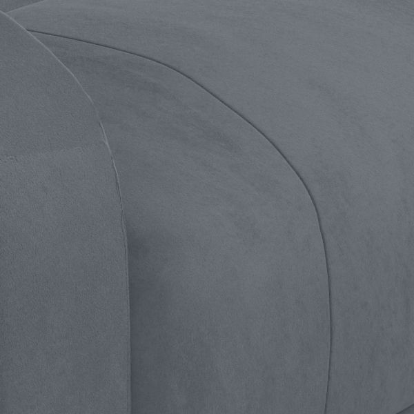 Реклайнер стол, тъмносив, кадифе