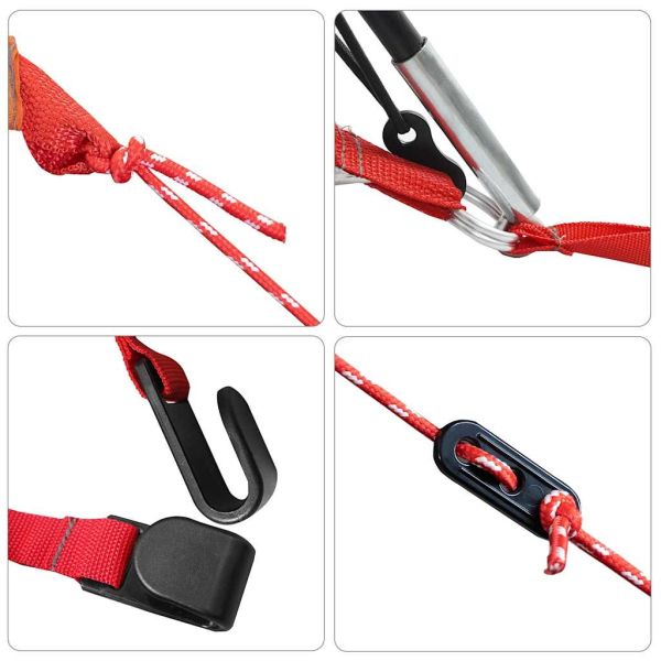 Палатка за кола, 4-местна, сиво-оранжева, водоустойчива