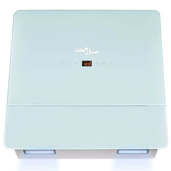 Абсорбатор, закалено стъкло, бял, 600 мм